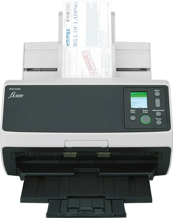 Skaner dokumentesh Fujitsu Ricoh fi-8190, 600x600 DPI, 90ppm, ADF, i zi/gri