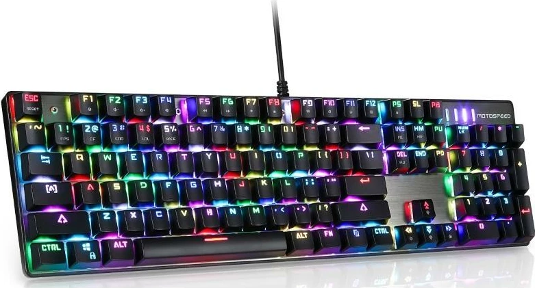 Tastierë MOTOSPEED CK104 - USB, gri