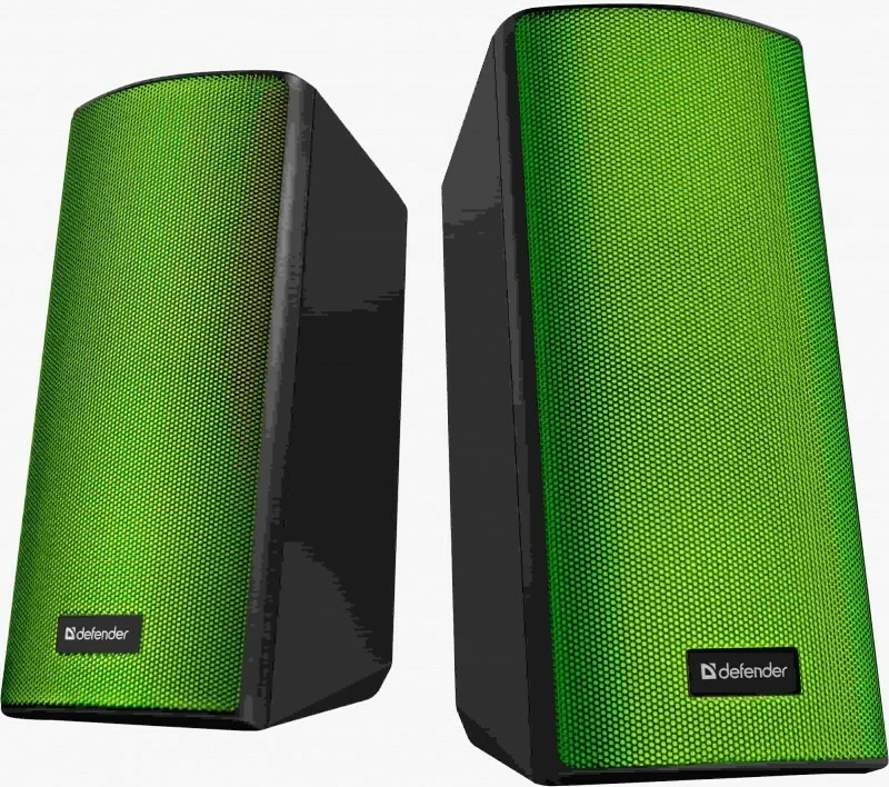 Altoparlantë kompjuteri Defender Spitfire 2.0, Bluetooth, 6W, LED, të zi (set)