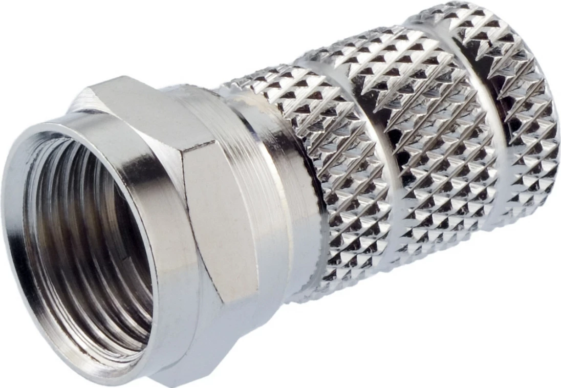 Konektor F Kathrein EMK 15, metal, 10 copë, argjend