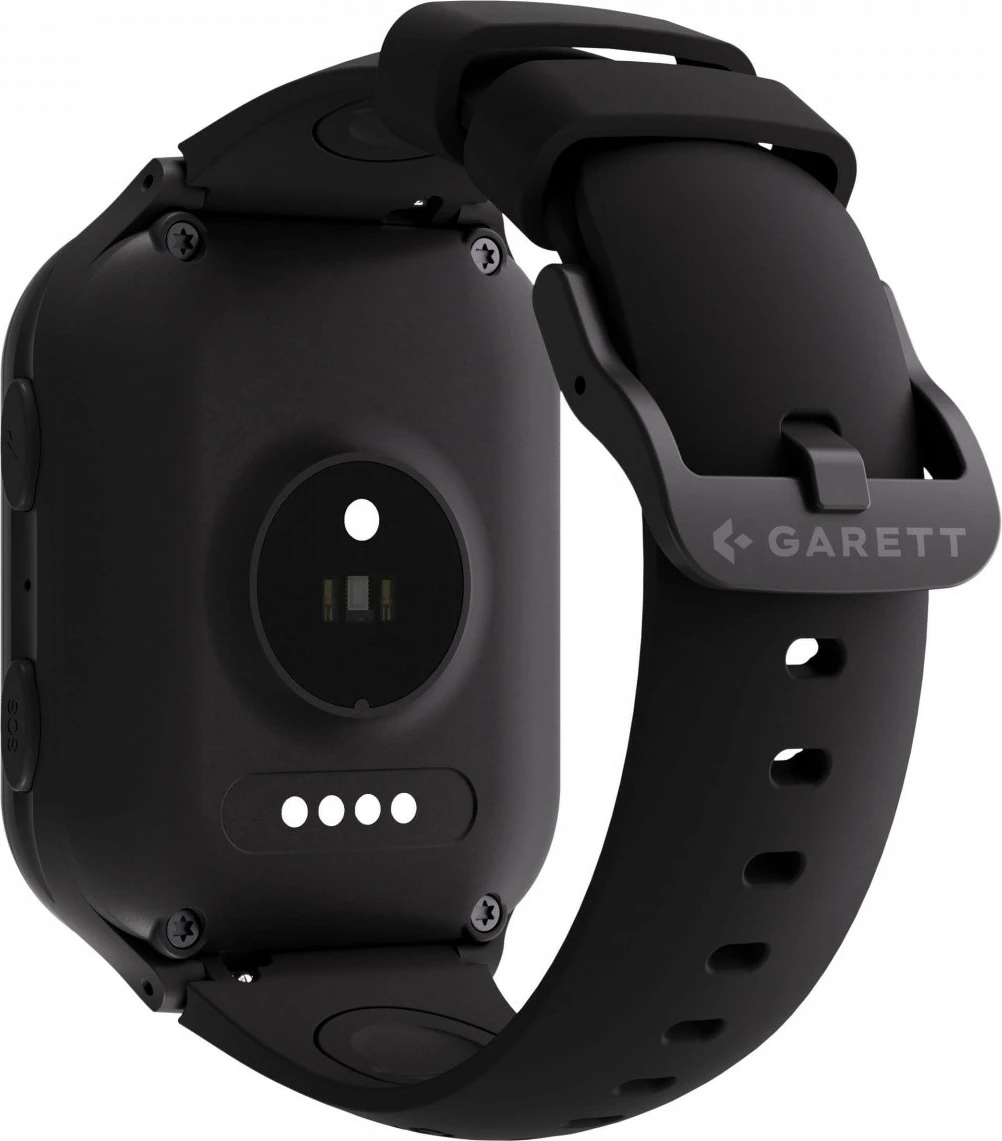 Smartwatch, Garett, Kids eSIM 4G, 1.69" IPS, eSIM 4G LTE, GPS, IP67, Gorilla Glass, kamerë, 650 mAh, e zezë