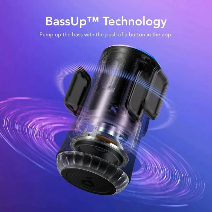 Altoparlant Bluetooth portativ Anker Soundcore Glow A3166G11 30W 360° IP67, i zi