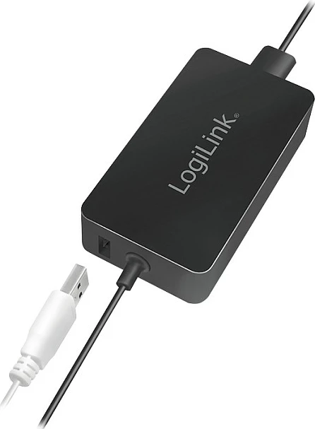 Adapter karikues LogiLink për Surface Book, 44W, me portë USB, i zi