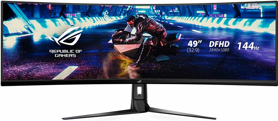 Monitor gaming i lakuar ASUS ROG Strix XG49VQ 49" 32:9 3840x1080 144Hz FreeSync 2 HDR DisplayHDR 400, i zi
