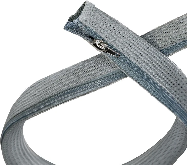 Shirit elastik për organizimin e kabllove LogiLink, 2.0m x 50mm, gri