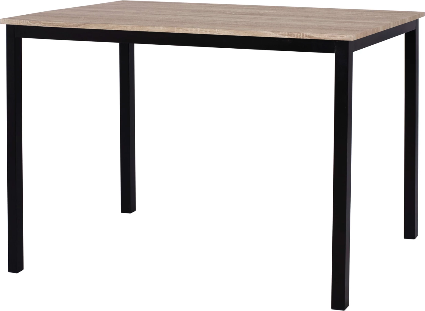 Tavolinë ngrënieje PANYA FH8332, 110x70x76, sonoma, këmbë të zeza