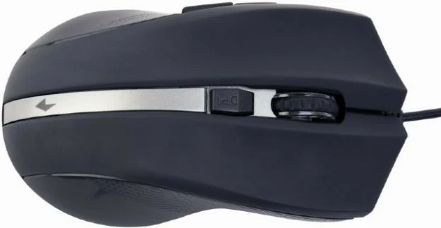 Maus, Gembird, MUS-GU-02, USB me kabllo 1.8 m, sensor G-laser 800-2400 DPI, 6 butona, dorë e djathtë, e zezë