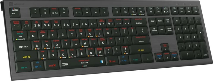 Tastierë LogicKeyboard Astra 2 macOS X, UK layout, me shkurtesa, e zezë