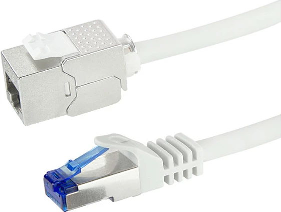Kabllo rrjeti LogiLink Cat6A S/FTP 20m, RJ45 mashkull-femër, gri