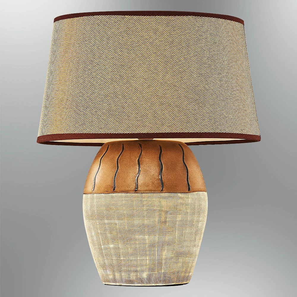 Llambë tavoline Opviq, 3050-18, porcelan, ngjyrë kafe