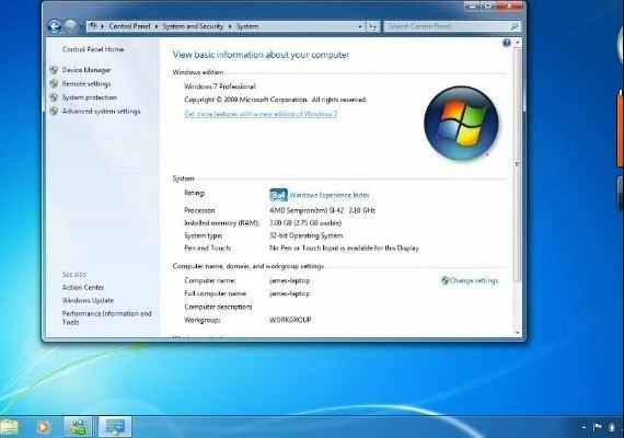 Windows 7 Home Basic Global