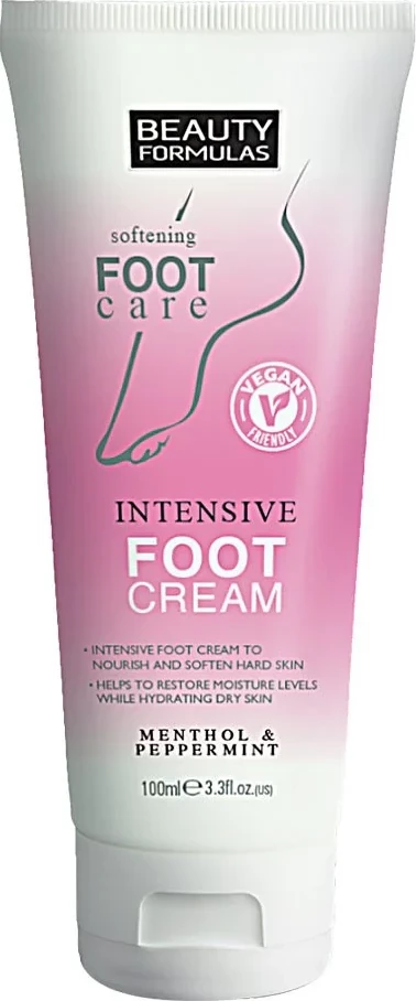 Krem për këmbë Beauty Formulas Menthol & Peppermint, 100 ml