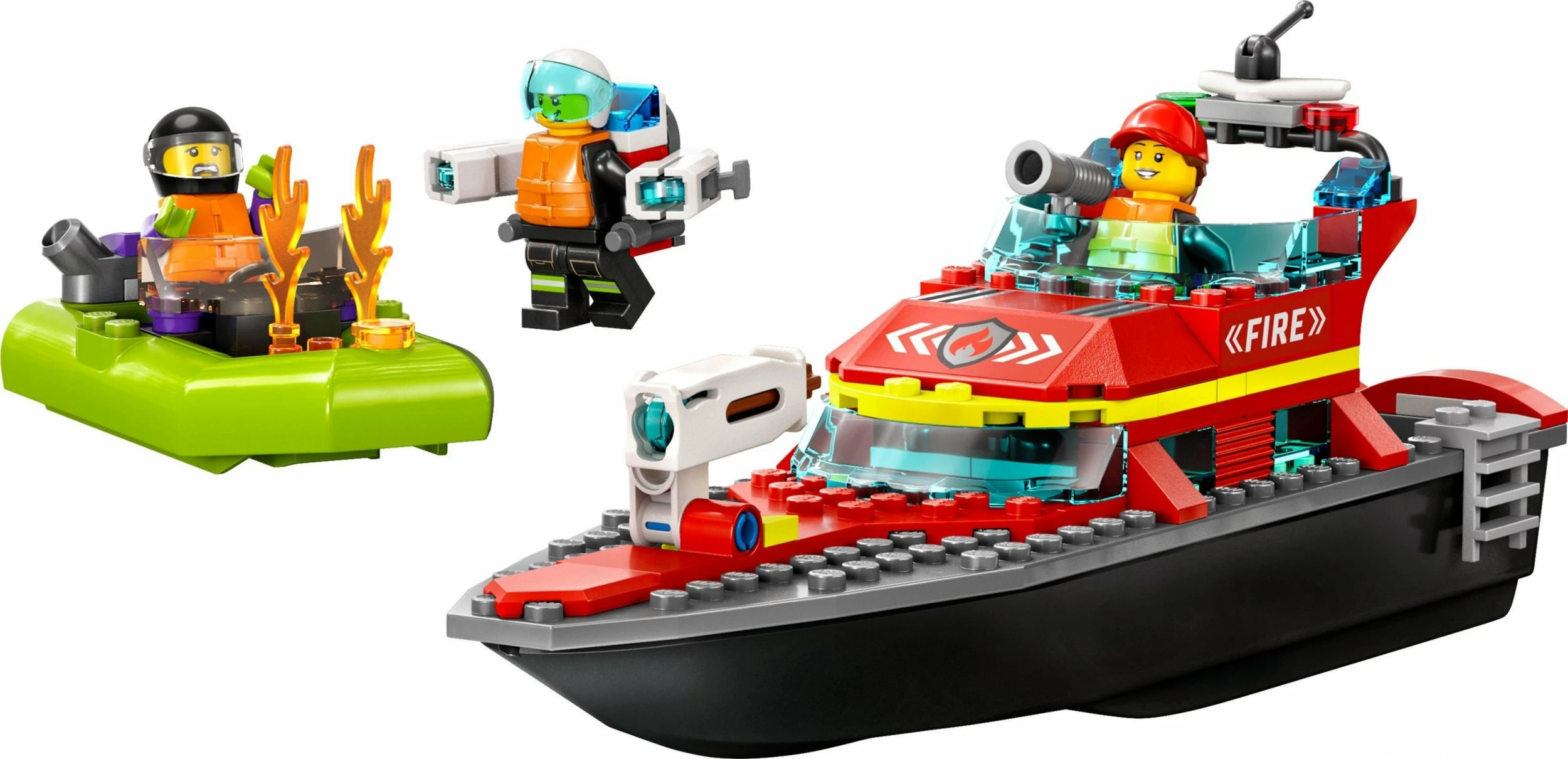 Set LEGO City Fire Boat 60373, 144 copë, 5+