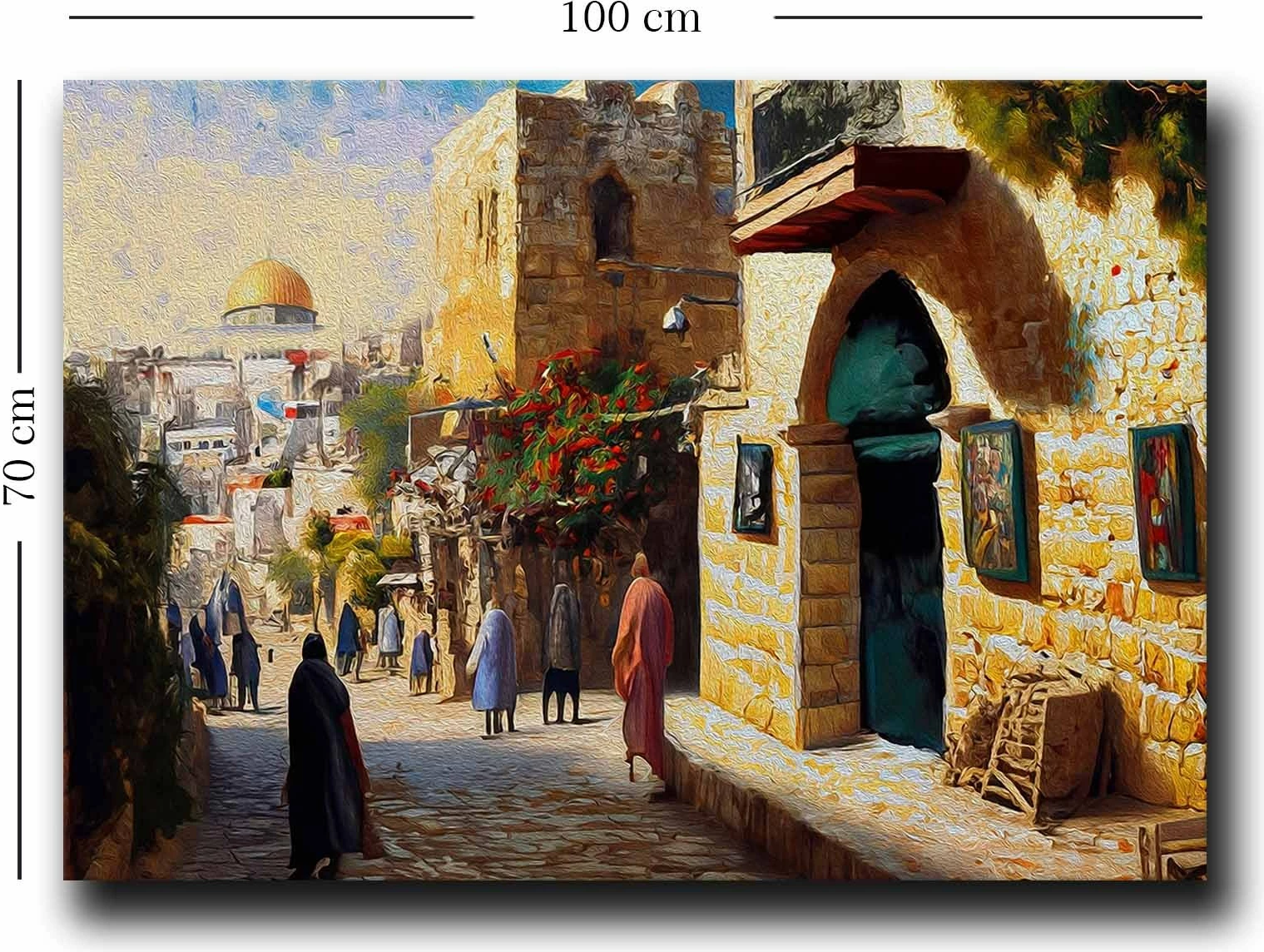 Pikturë dekorative në kanavacë Wallity, 70100GSC-023, shumëngjyrëshe, 70x100cm