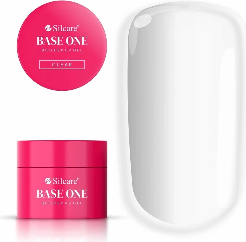 Xhel ndërtues për thonj Silcare Base One Clear për femra, 50g