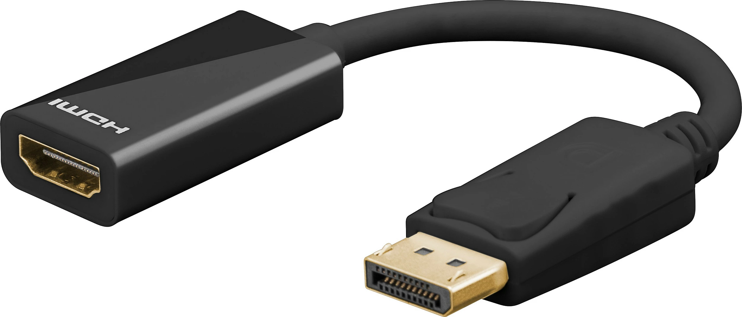 Adapterkabl Goobay HDMI në DisplayPort, 0.1 m, 4K/3D, i zi