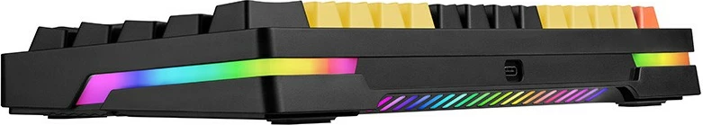 Tastierë mekanike Tracer Gamezone EVO2 HOT SWAP 63, mini, RGB, e verdhë/portokalli/zezë