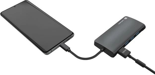 Hub Natec Fowler 2 V2, USB-C, HDMI, RJ-45, SD, microSD, i zi