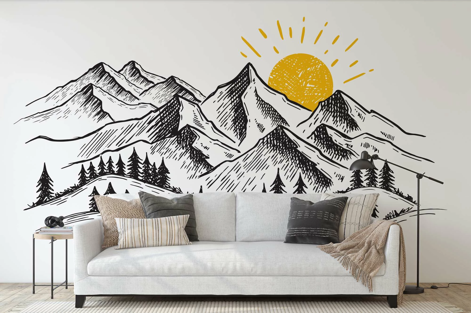 Murale muri Wallity, shumëngjyrëshe, MDK-00110, 400x270 cm