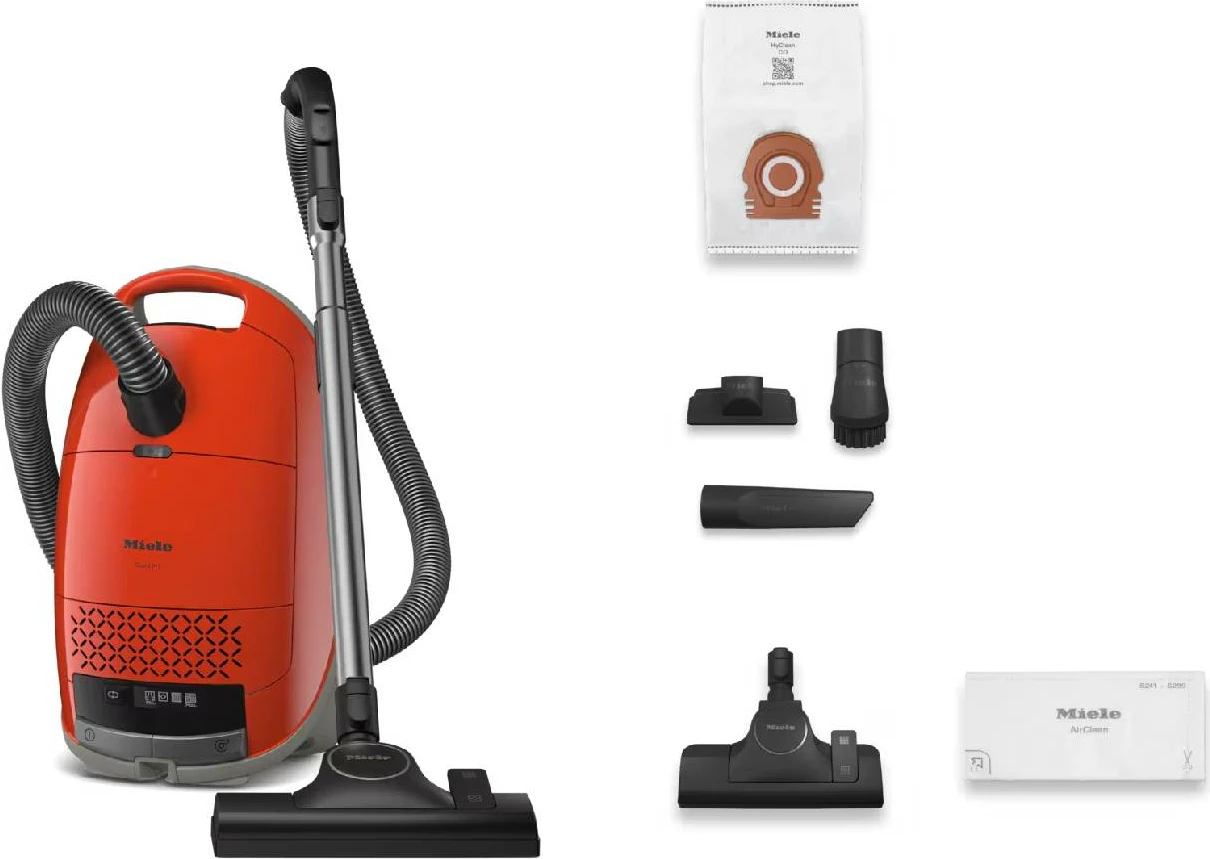 Fshesë elektrike me qese Miele Guard M1 890W 4.5L, e kuqe Terra