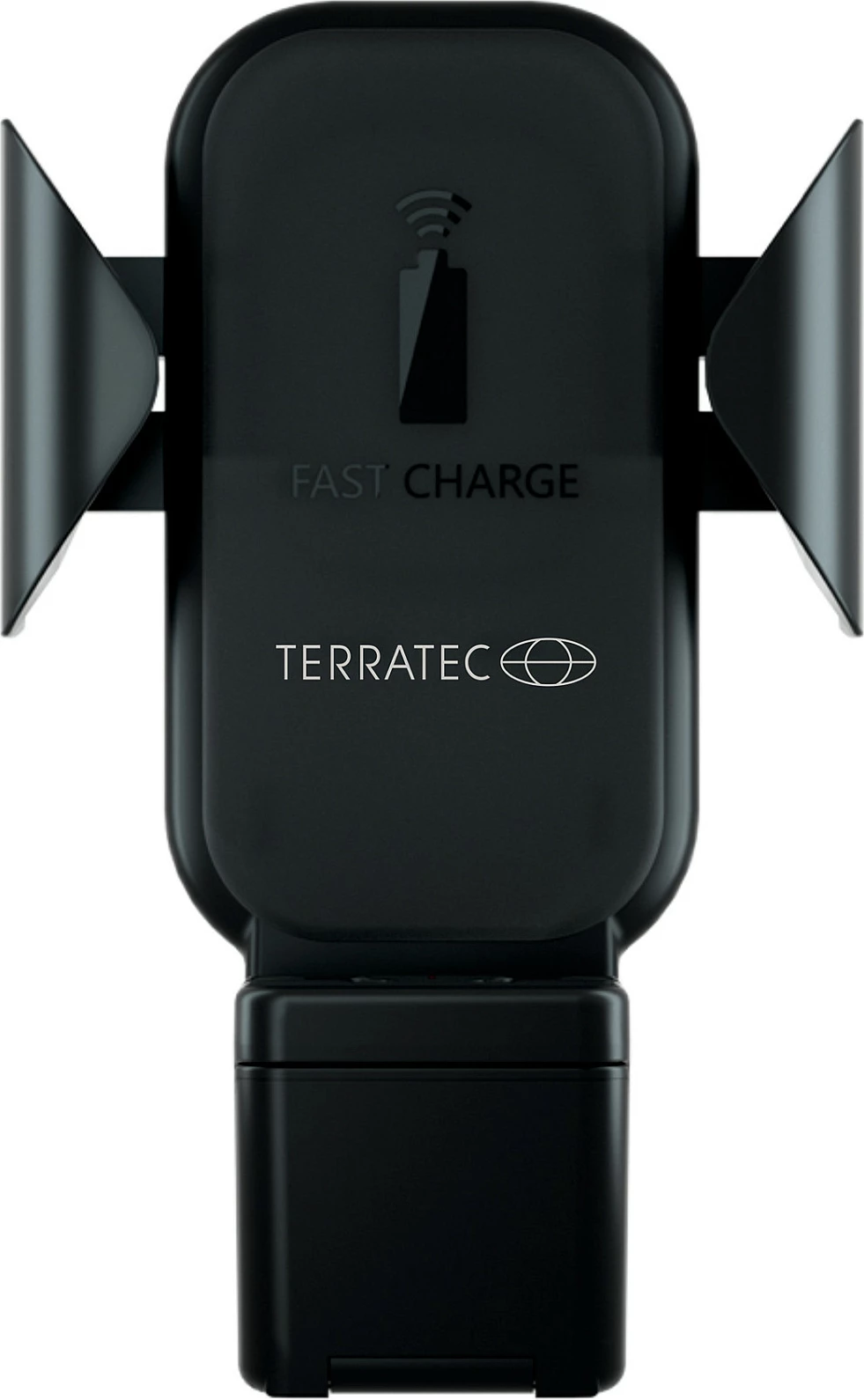 Karikues pa kabllo me mbajtës për veturë TerraTec ChargeAir All Car, Fast Charge, i zi