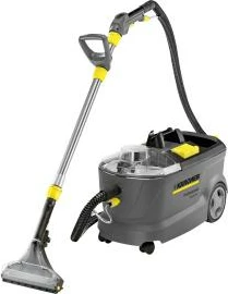 Pastrues tapetesh dhe mobiljesh me lagie/tharje, Kärcher Puzzi 10/1, model 1.100-130.0, 10 kg, 790 x 390 x 460 mm, ngjyrë e verdhë/zezë