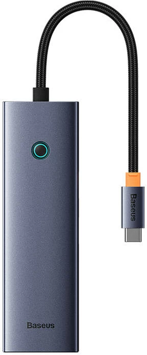 Hub USB-C 7-në-1, Baseus UltraJoy B00052805813-00, HDMI 4K@60Hz, 2x USB 3.0 5Gbps, RJ45 1Gbps, SD/TF, PD 100W, gri