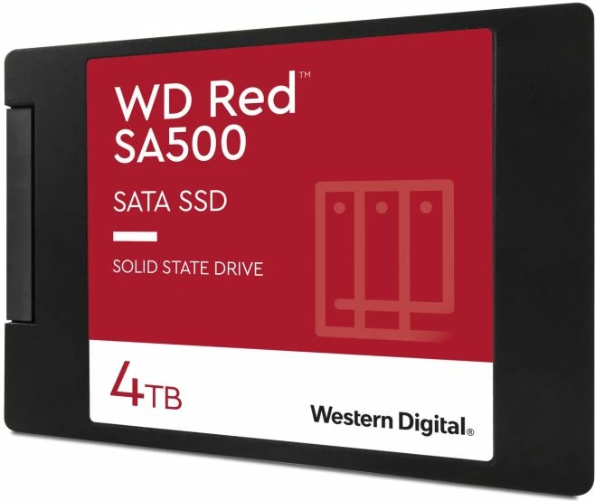 SSD disk SanDisk WD Red SA500 WDS400T2R0A 4TB 2.5\" SATA III 6Gb/s, kuqe/zi