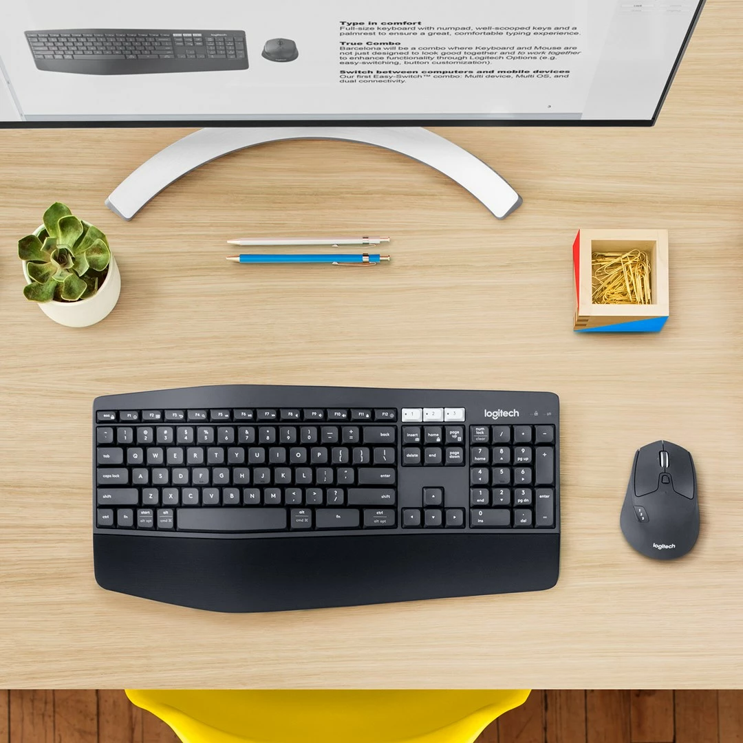Set tastierë dhe maus Logitech MK850 Performance, pa tela, i zi
