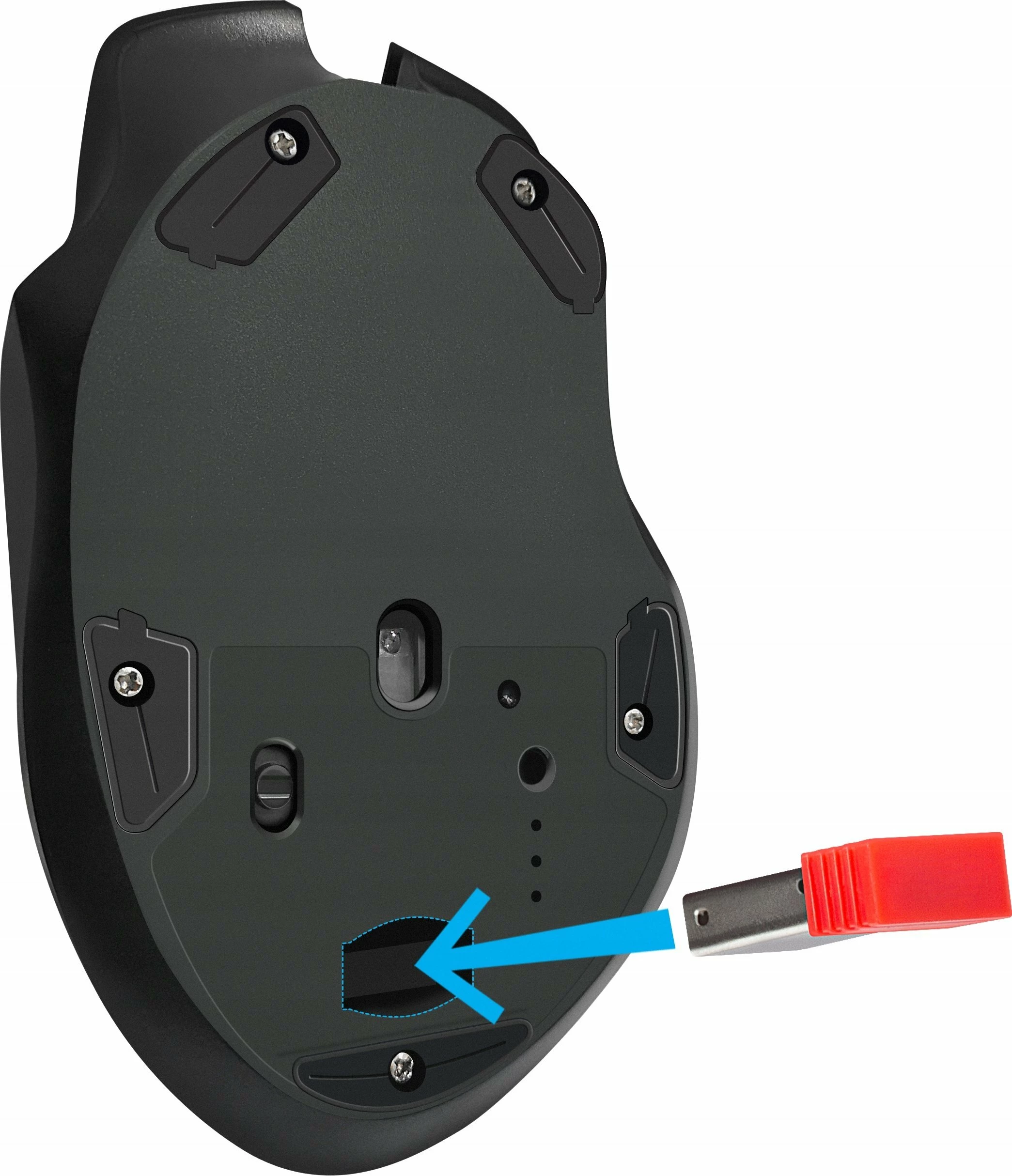 Maus Defender THUNDER GM-213 (52213), wireless 2.4GHz, 1600 DPI, RGB, i zi