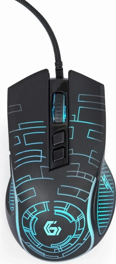Maus për gaming Gembird MUSG-RGB-01, i zi