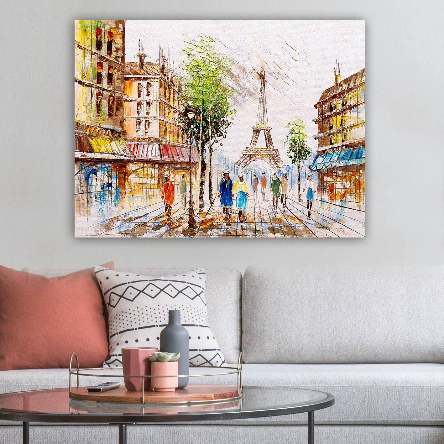 Pikturë dekorative në kanavacë, shumëngjyrëshe, Wallity, 70x100cm
