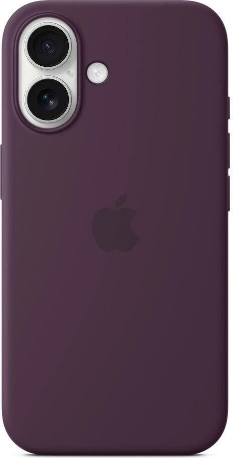 Apple iPhone 16 Silicone Case with MagSafe, Plum
