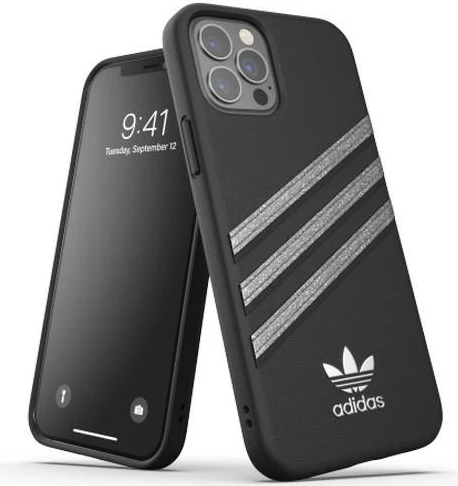 Mbështjellës Adidas OR Moulded Case Woman për iPhone 12/12 Pro, e zezë