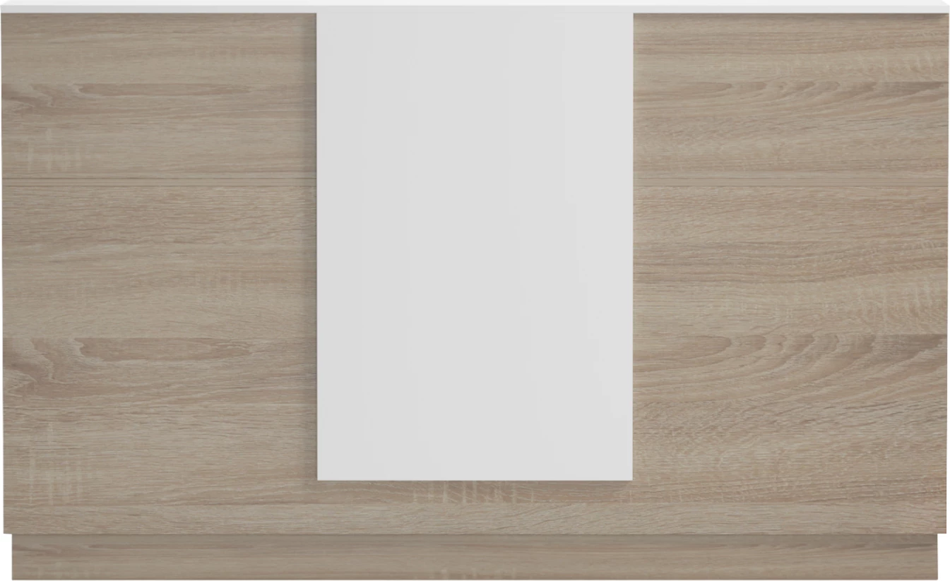 Tavolinë recepsioni KRONIC, melaminë sonoma/bardhë, FH2156.01, 180x70x110 cm
