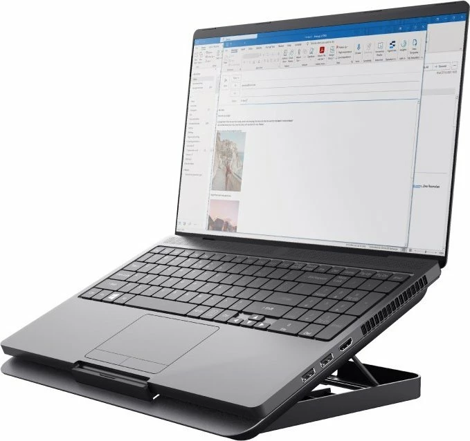 Ftohës/mbajtëse për laptop Trust Exto 16\" (24613), argjendtë