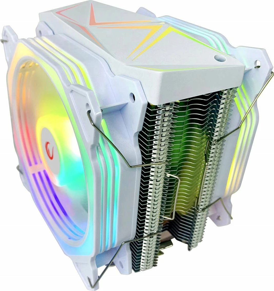 Ftohës CPU Rampage Octagon C60 (OCTAGONC60-WHITE), 2x120mm, ARGB, TDP 180W, i bardhë