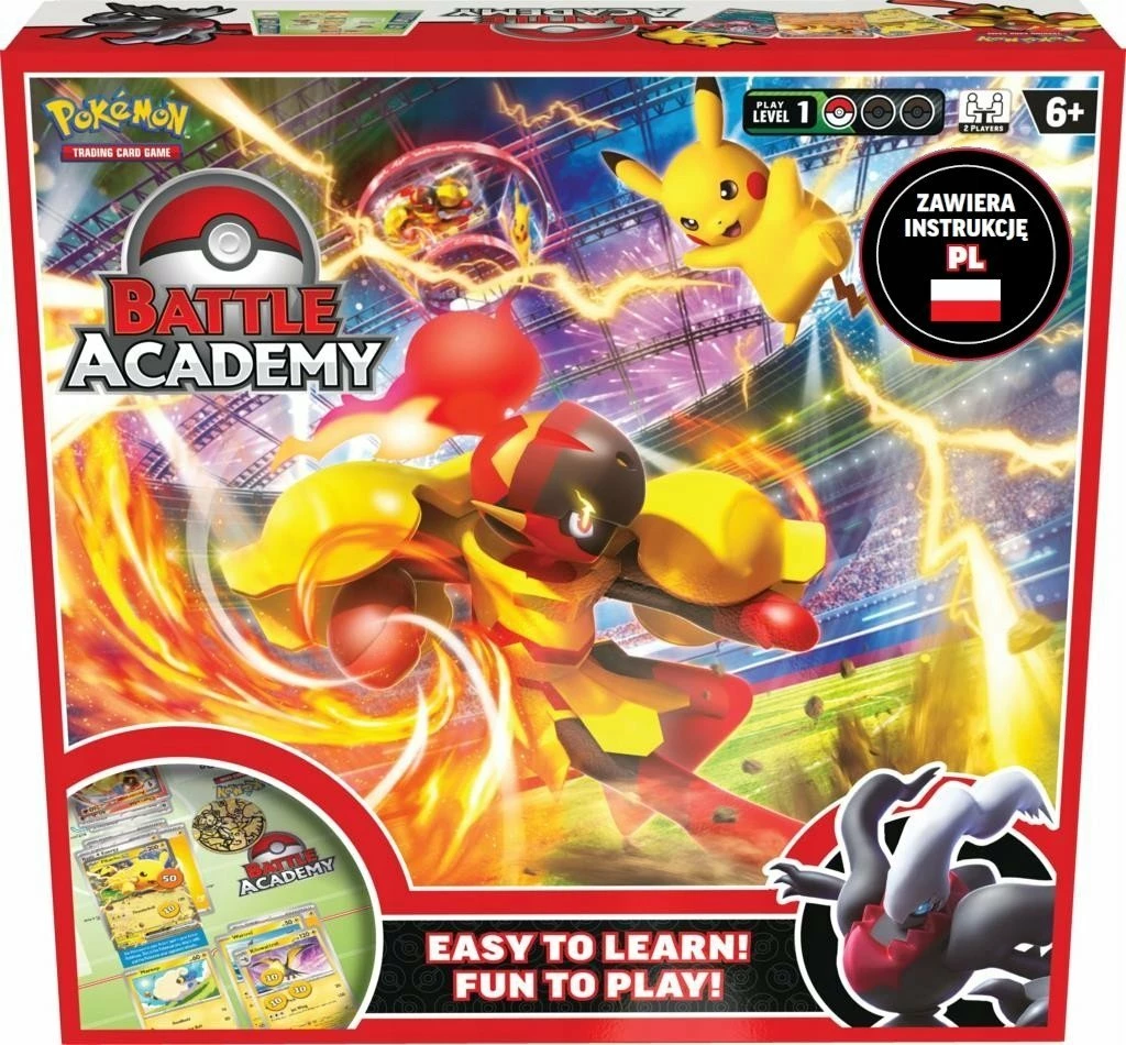 Set lojë kartash Pokemon TCG Battle Academy 2024, 3 kuverta (60 letra secila), 2 lojtarë, anglisht