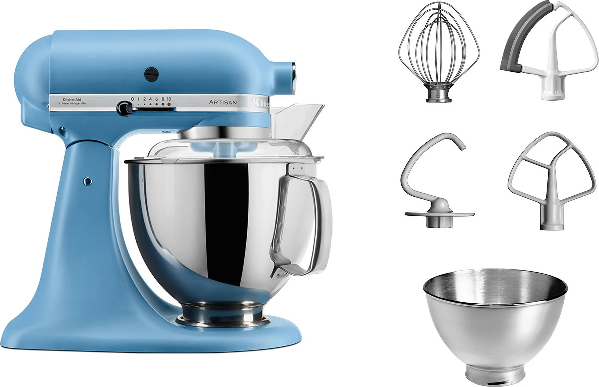 Mikser KitchenAid Artisan 5KSM175PSEVB, 4.8L, 300W, vintage blue