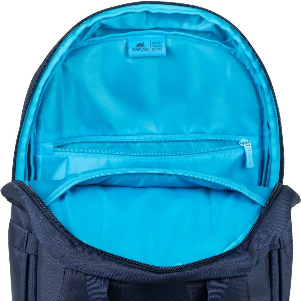 Çantë shpine RIVACASE Alpendorf Eco 7561, për laptop 15.6-16 inç, kaltër e errët