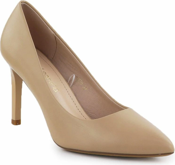 Këpucë me taka të larta LEONE Sergio Leone 1339, bezhë