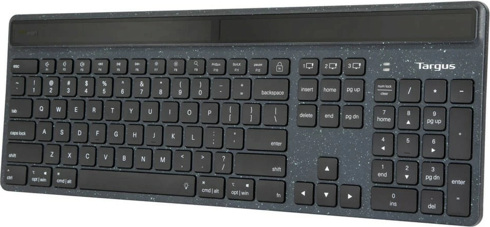 Tastierë Targus EcoSmart, Bluetooth 5.0, QWERTY Nordik, LED, e zezë