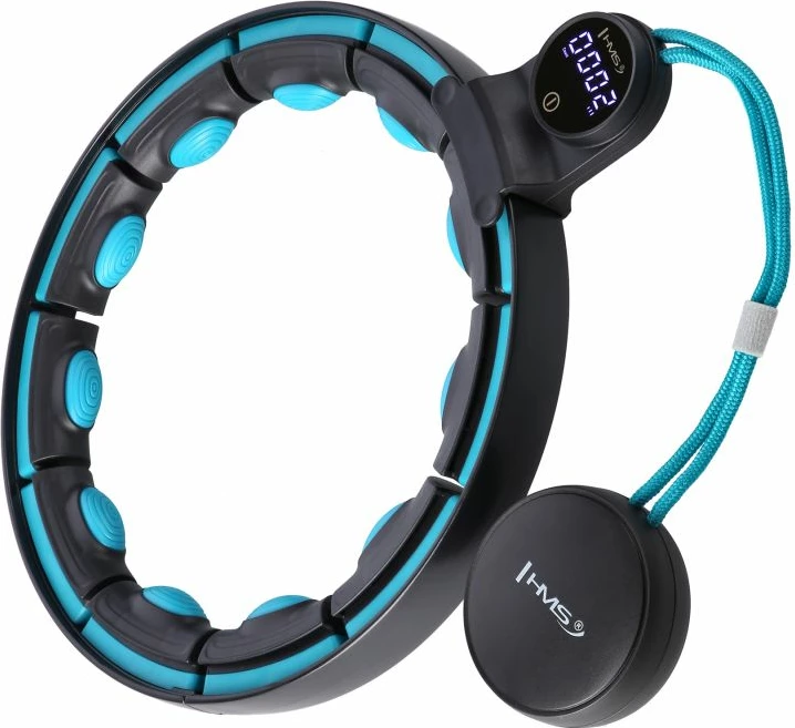 Hula hop me magnete dhe peshë HMS HHM17, i zi/turkuaz