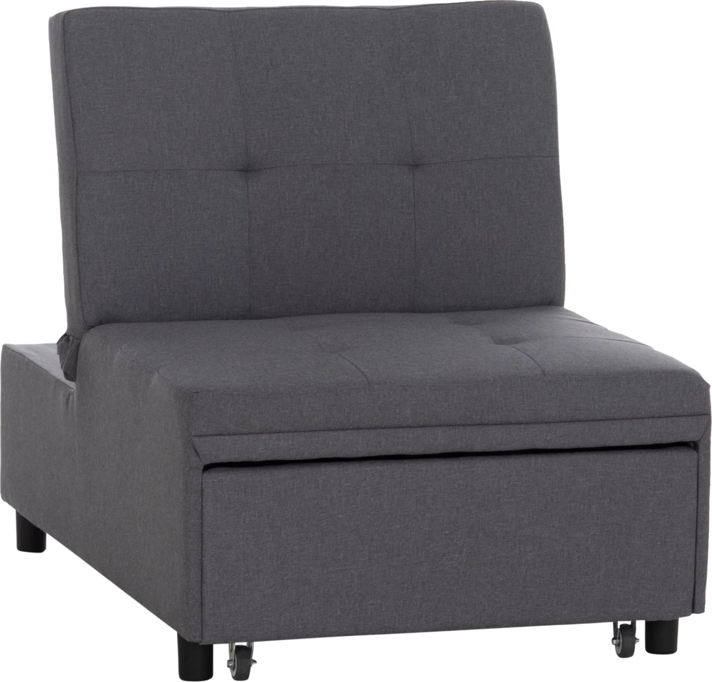 Karrige lounge-krevat LIBRE, material stof gri, FH3295.01, 75x106x89cm