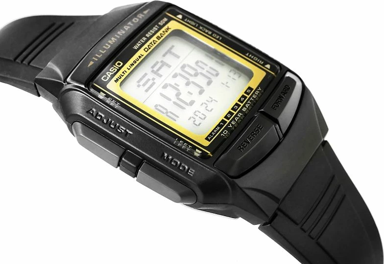 Orë dore për meshkuj Casio, e zezë