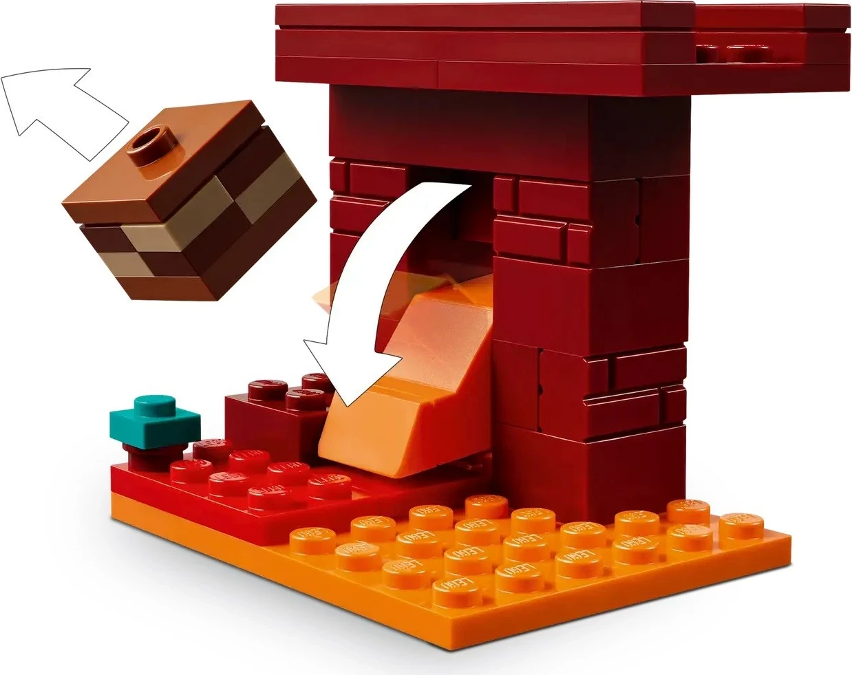 Set LEGO Minecraft 21266 The Nether Lava Battle