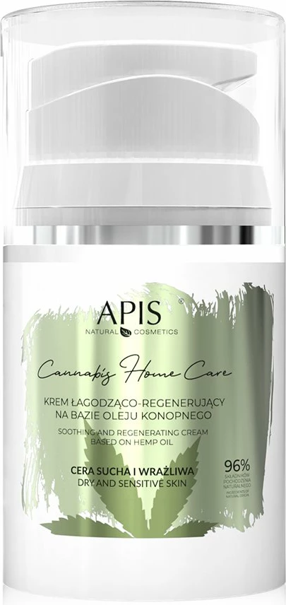 Krem për fytyrë për femra APIS Cannabis Home Care me vaj kërpi, 50ml