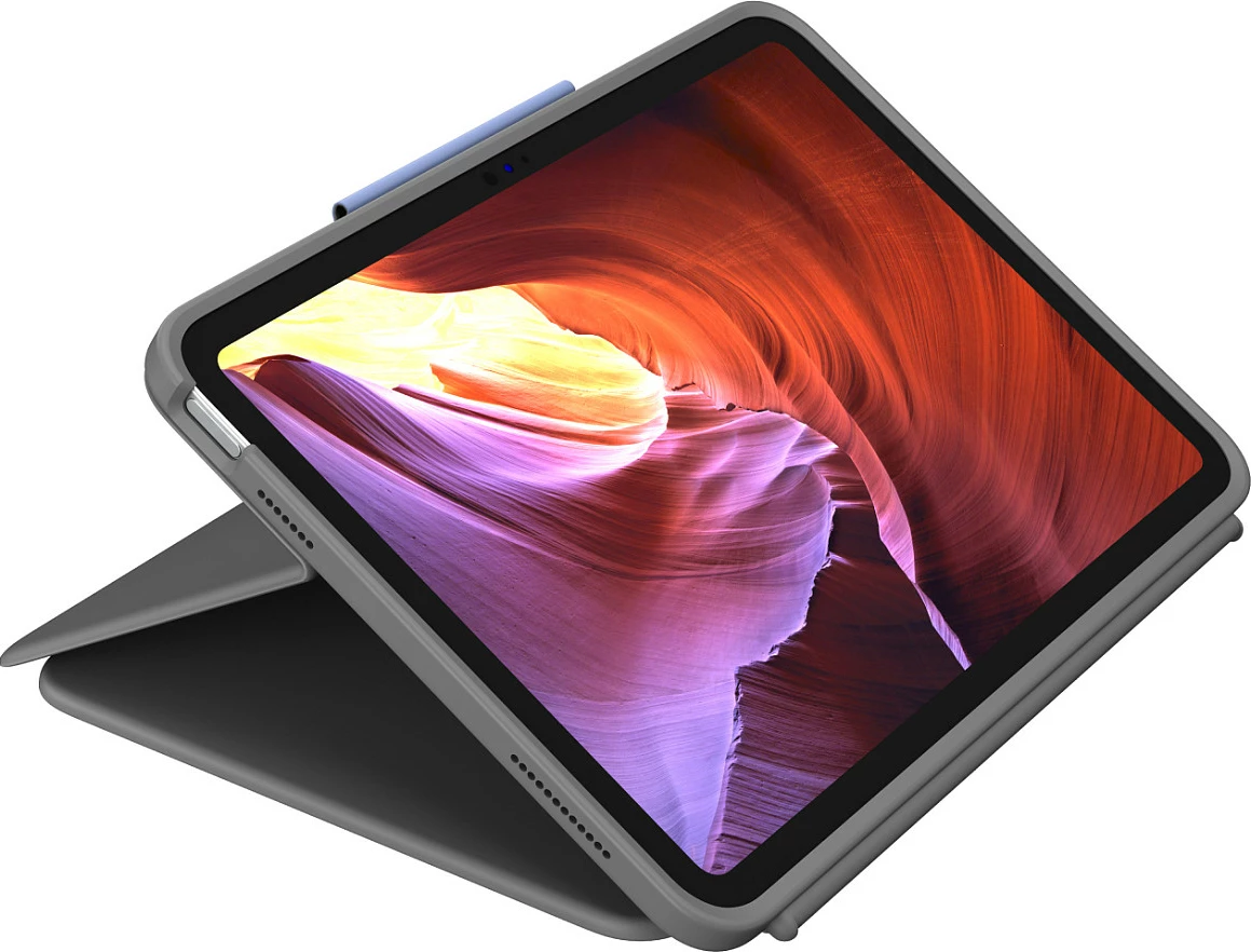 Mbështjellës me tastierë Logitech Rugged Folio për iPad 10th Gen, Smart Connector, QWERTZ (Swiss), Graphite