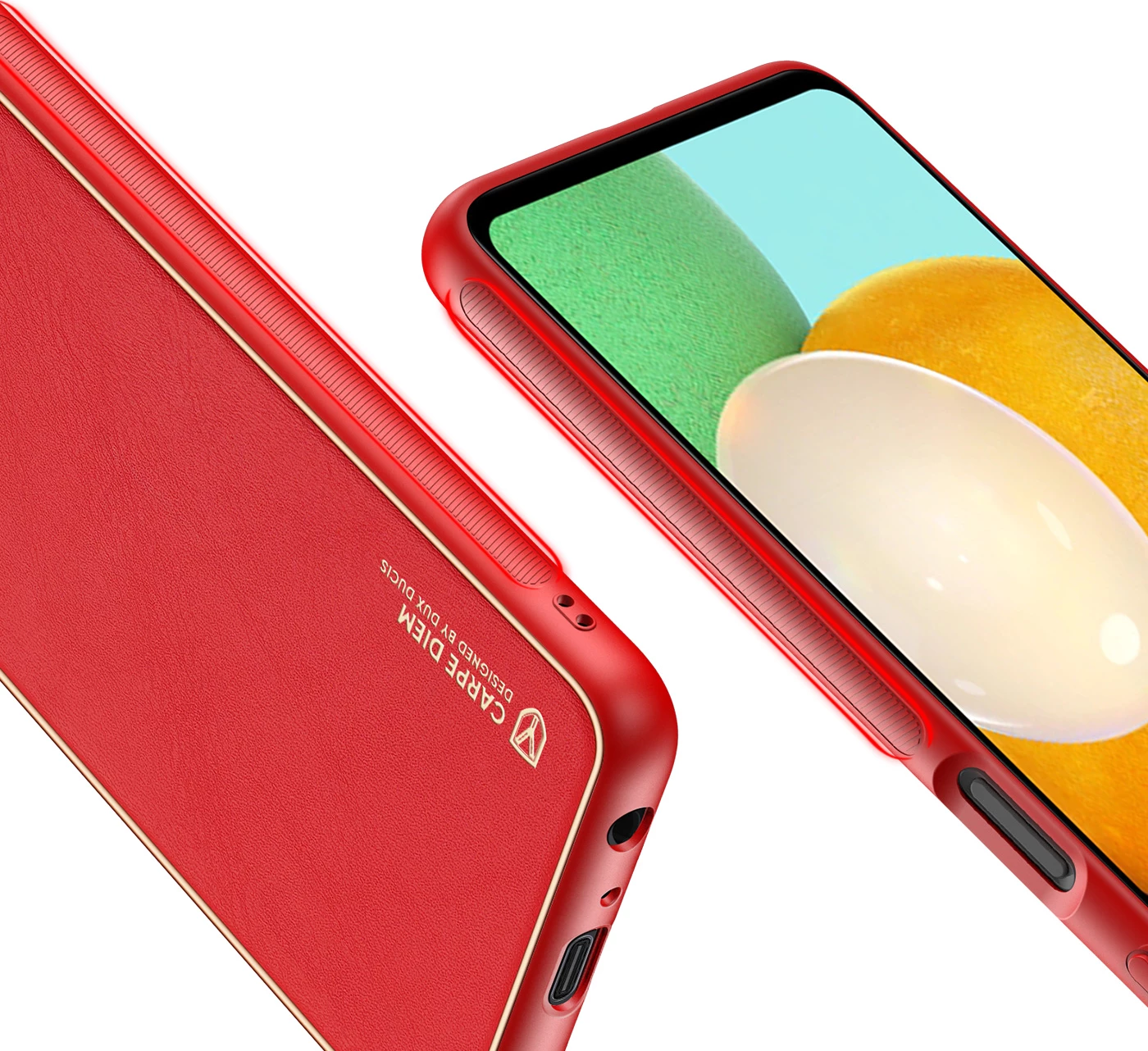 Mbështjellës Dux Ducis Yolo për Samsung Galaxy A13 5G, lëkurë ekologjike, Kuq