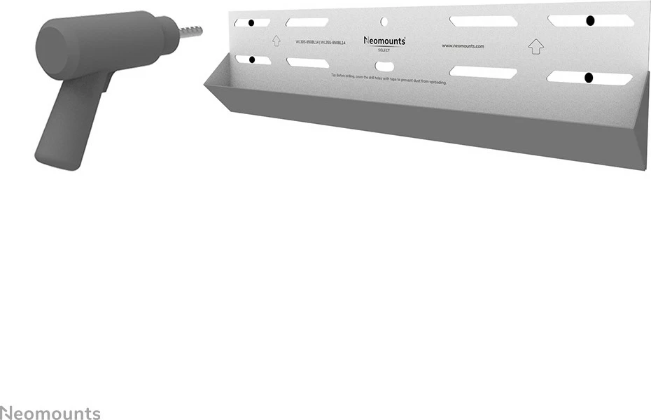 Mbajtës muri për TV Newstar WL30S-850BL14, fiks, 32-75 inç, çelik, i zi